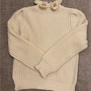 Elegant Cream Turtleneck Sweater
